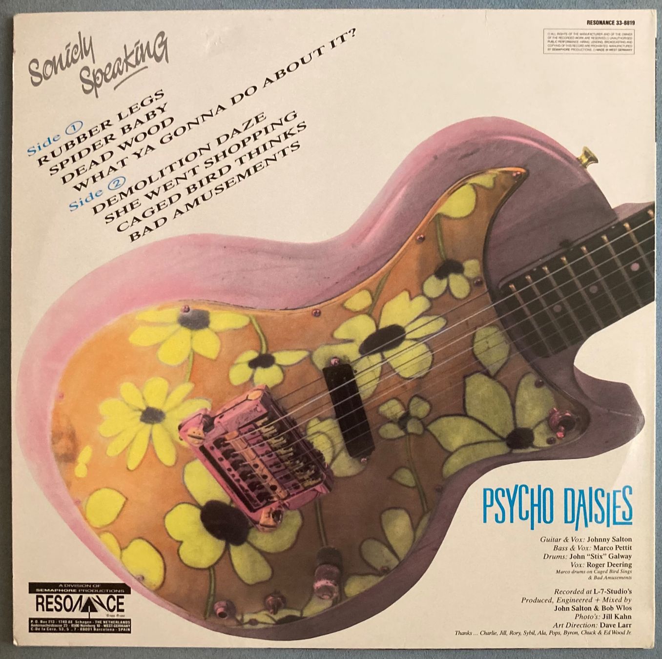 Schallplatten: PSYCHO DAISIES - SONICLY SPEAKING – Gebraucht aus Poliez-Pittet von Newtown-Records 1