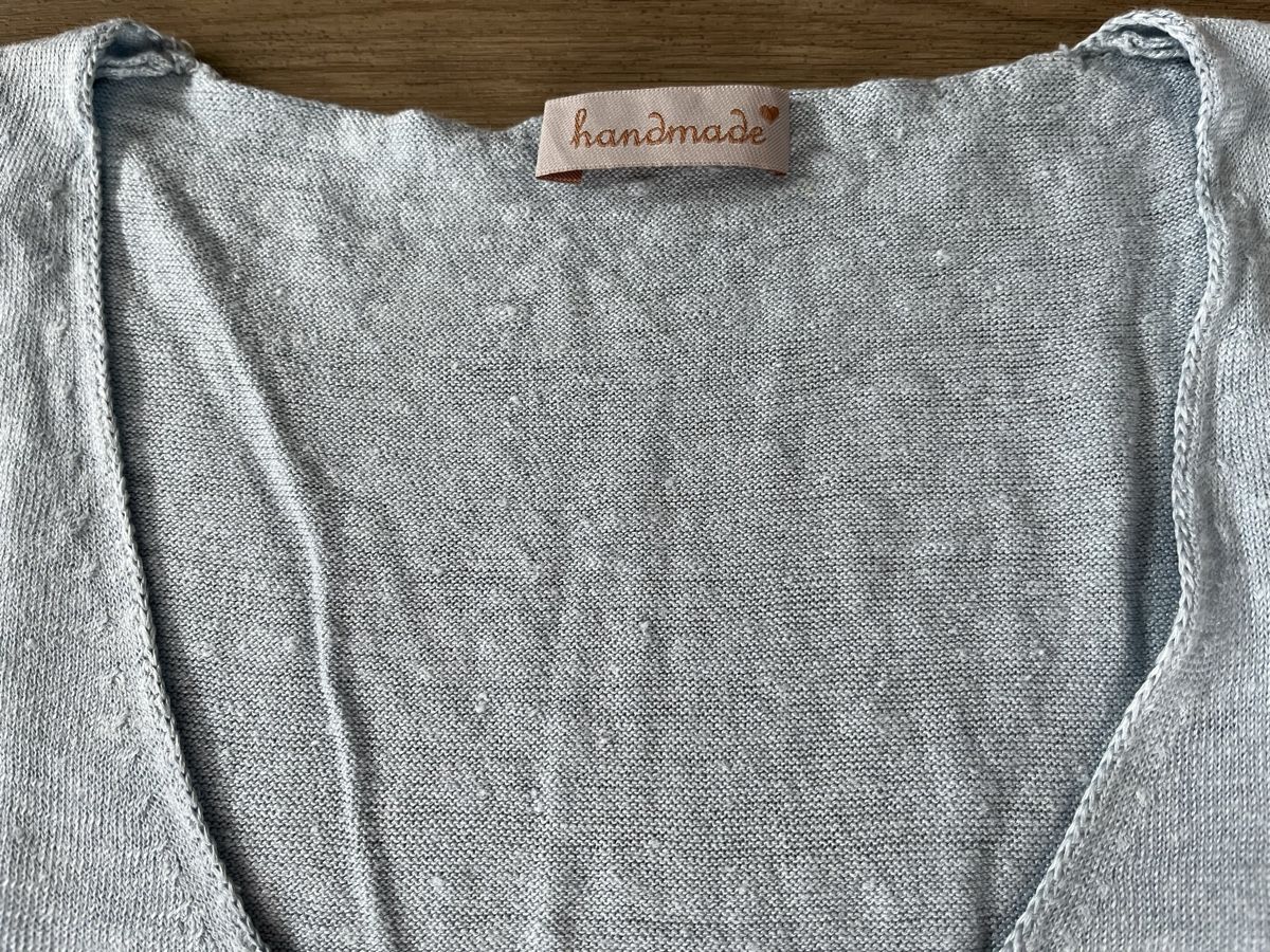 Top: Handmade Leinen Top hellblau – Nuovo (secondo la descrizione) da Kerns venduto da osco01 8