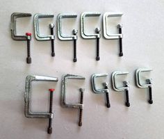 10 kleine Schraubzwingen C-Zwingen Set Metall