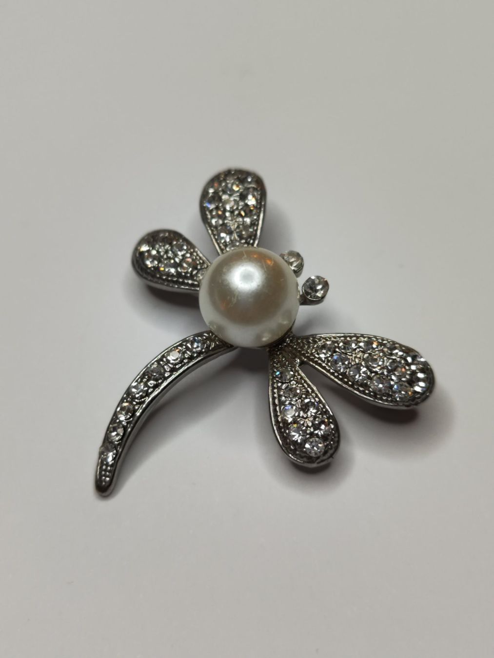 Spille & Fermagli: Libellenbrosche mit Perle und Strass – Usato da Uerikon venduto da paloma61 1