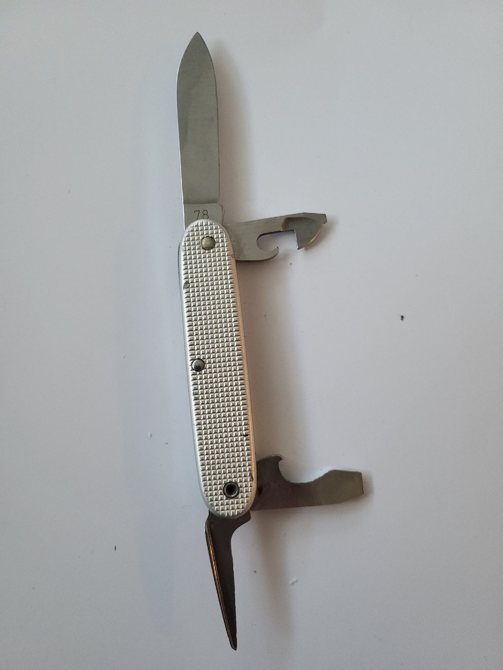 Schweizer Armee Coltelli tascabile: Originales Schweizer Soldatenmesser /silber, 78 – Usato da nunningen venduto da mic_88k2 4