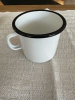 Email Tasse weiss mit schwarzem Rand gute Zustand