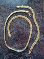 Halskette mit Armband Vergoldet 18 K