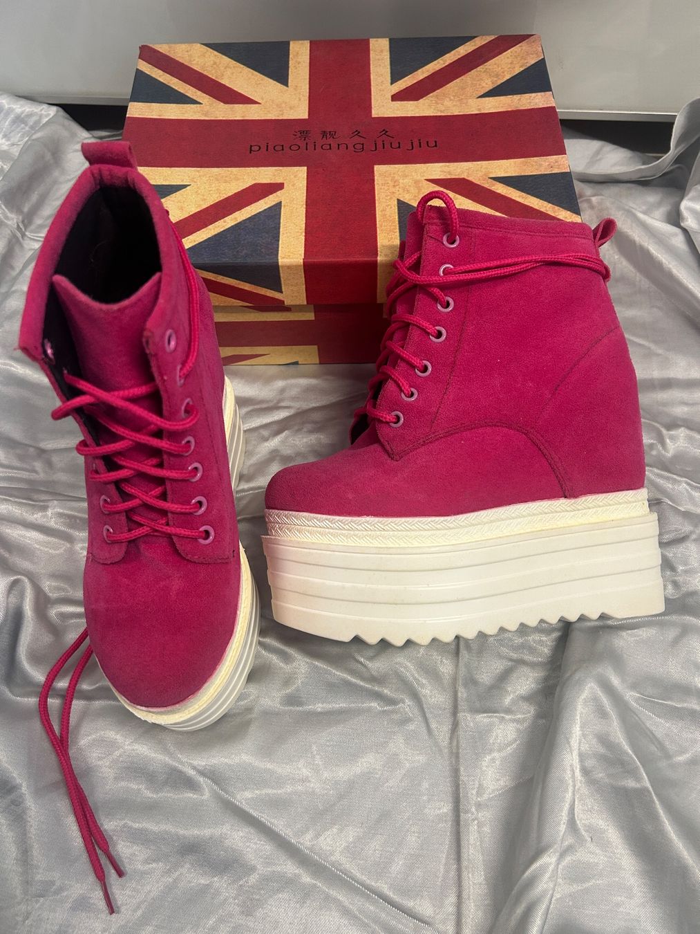 Scarpe da donna: Platform Plateau Schnürschuhe Stiefelette Gr 35 N – Nuovo e nell'imballaggio originale da Regensdorf venduto da Spyke55