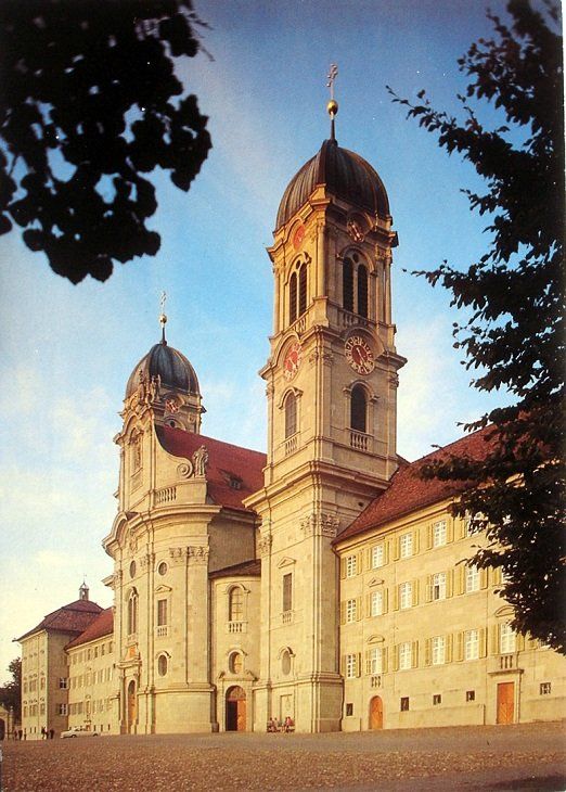 Cartes postales: 2 x AK EINSIEDELN Flugaufnahme & Kloster – D'occasion à Jona par philajona 1