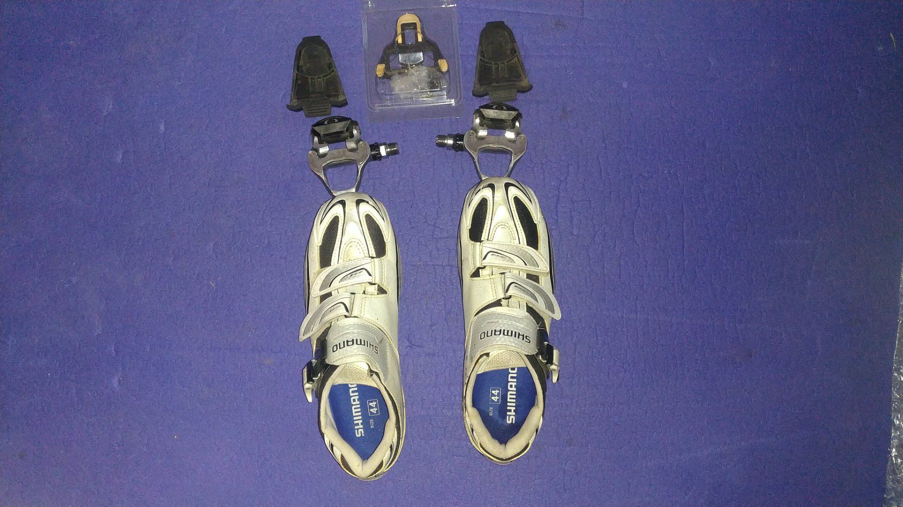 Shimano Scarpe da uomo: Shimano Veloschuhe mit Zubehör – Usato da Dübendorf venduto da scotti1180 1