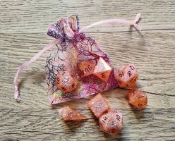 Lot de dés JDR artisanaux neufs