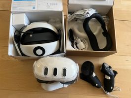Meta Quest 3 VR-Headset – inkl. Elite Head Strap & OVP / Top