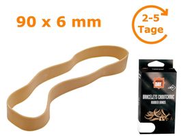 Gummibänder, natur, 90 x 6 mm, 100 g
