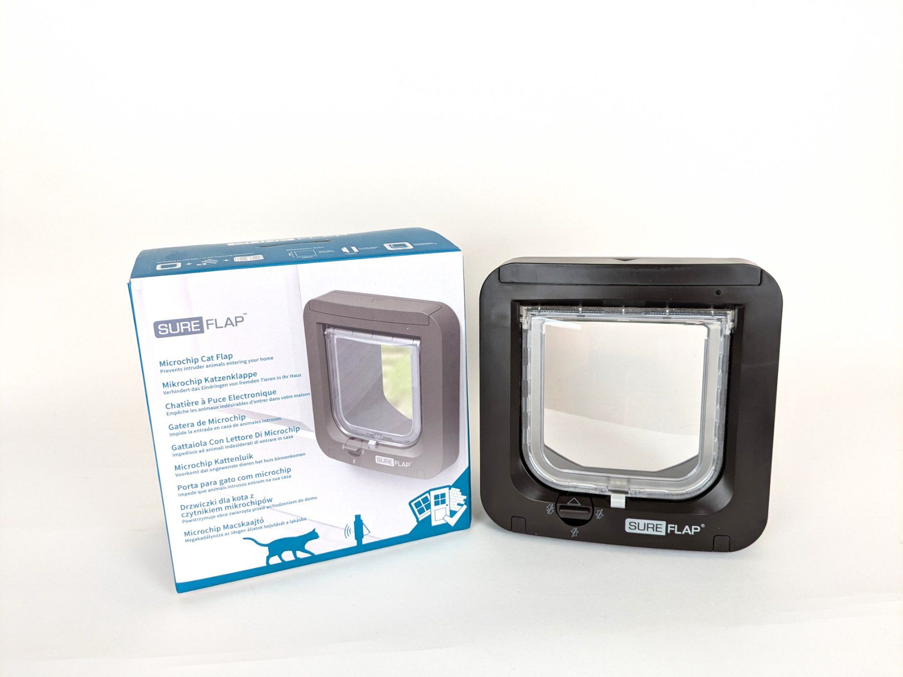 Gattaiole: SUREFLAP Mikrochip Katzenklappe – Nuovo (secondo la descrizione) da Thun venduto da Restwert_Thun 1