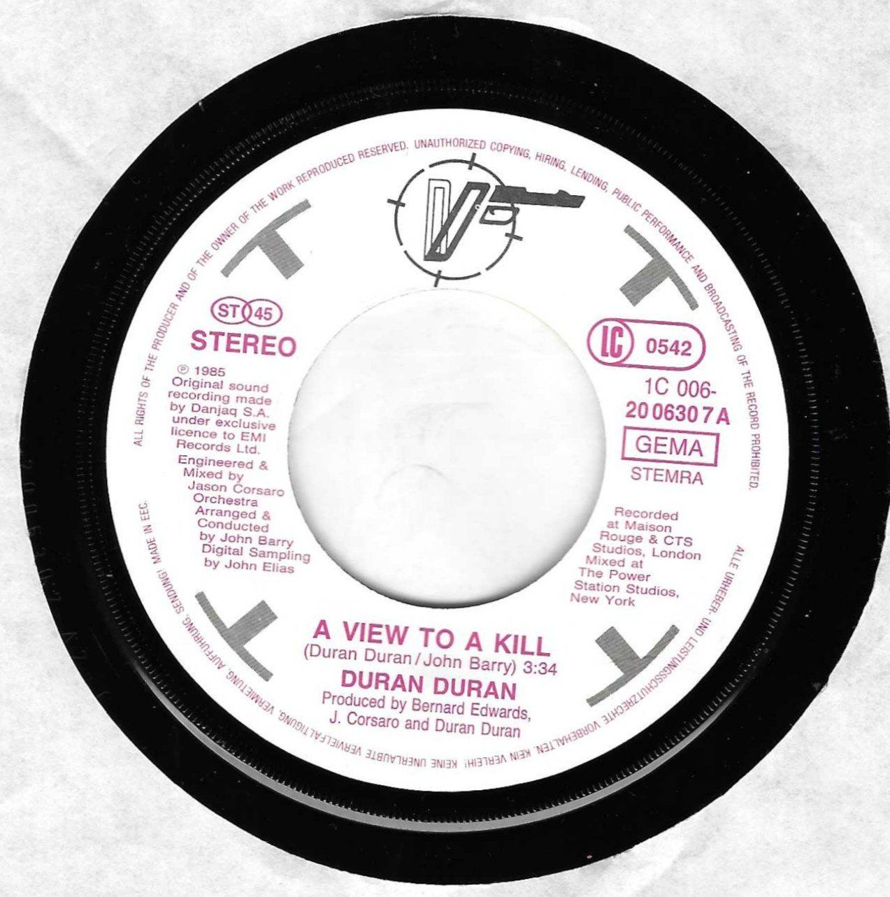 Vinyles: DURAN DURAN  -  A VIEW TO A KILL – D'occasion à Bex par Giorgiob 2