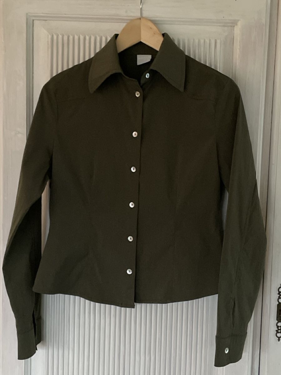 Blusen: Damenbluse Gr. 36 olive – Gebraucht aus Goldswil von _Dudy_