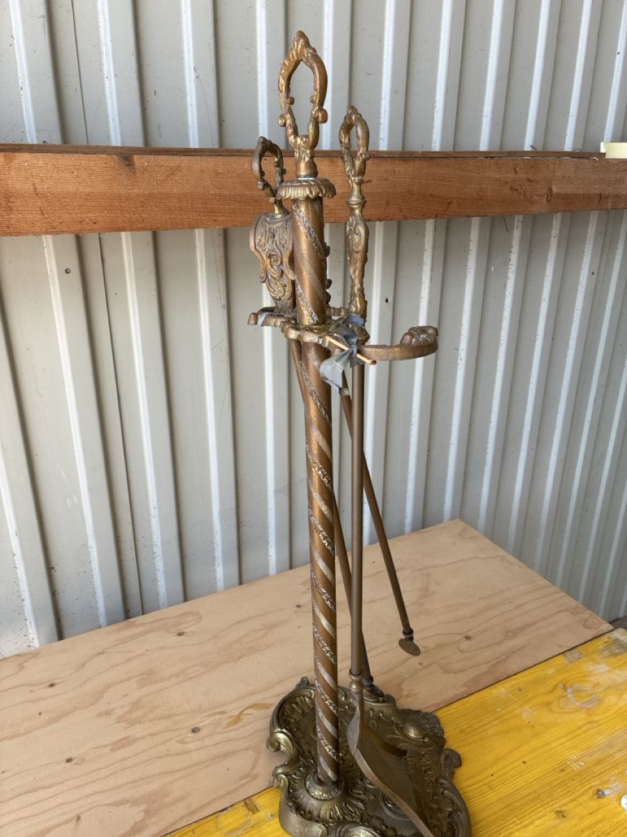 Camini: Serviteur de cheminée  - en bonze doré 70 cm! – Usato da Lully FR venduto da myr_pzt8 2