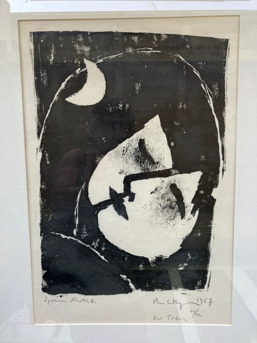 Holzschnitte: Holzschnitt "Der Traum" von Robert Wyss 1967 – Gebraucht aus Winterthur von Barunggeli 1