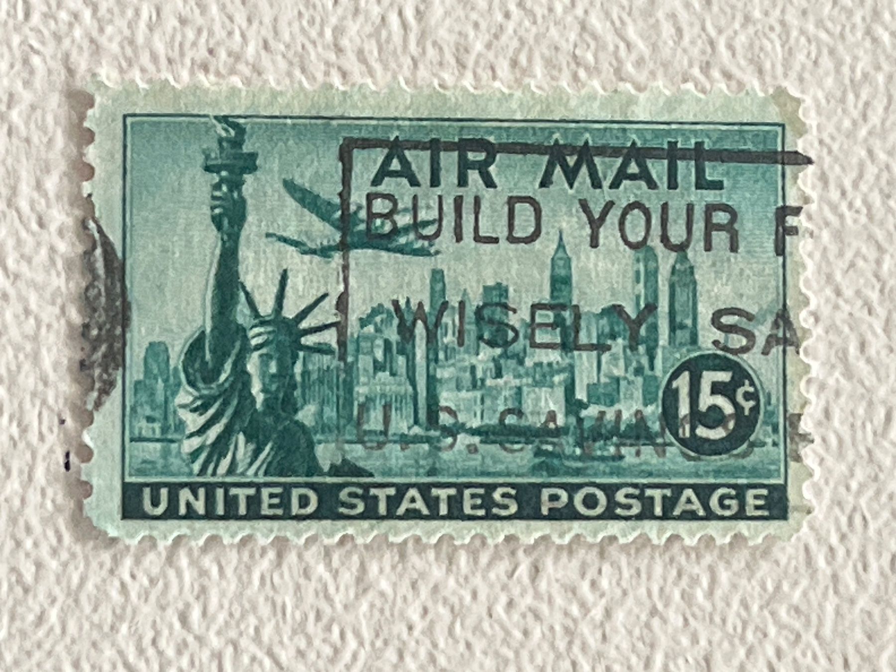 Alle Briefmarken: USA Briefmarke – Gebraucht aus Chiasso von AzenYa
