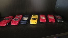 7 Ferrari Modelle Maisto 1:39 unbespielt