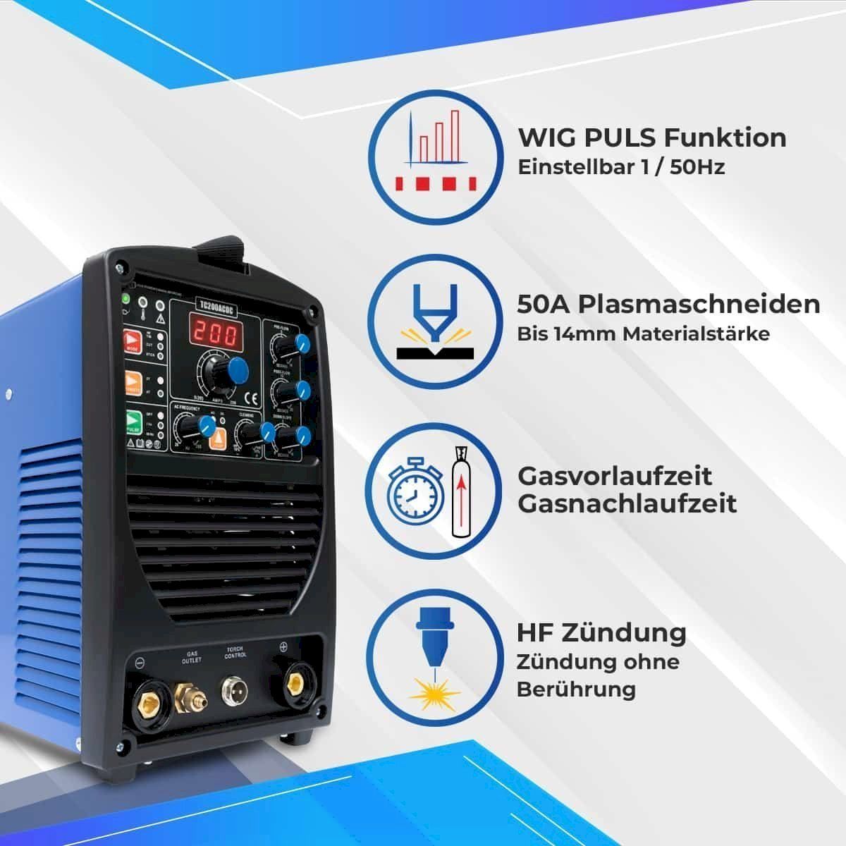 Postes à souder: IPOTOOLS TC200ACDC Schweißgerät & Plasma – Neuf avec emballage d'origine à Bottighofen par zaap 7