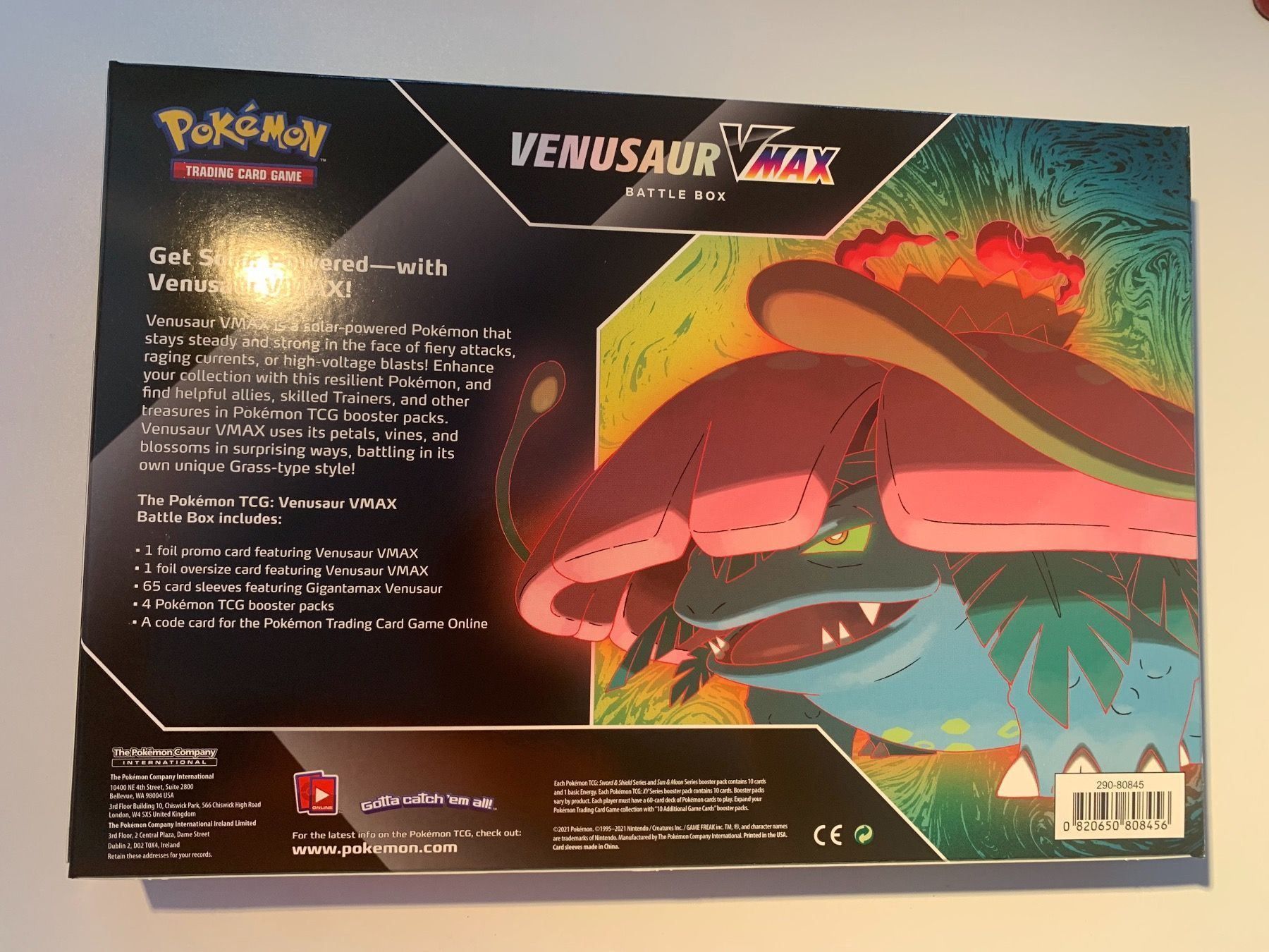 Pokémon Carte collezionabili: Pokémon Venusaur VMAX Battle Box – Nuovo e nell'imballaggio originale da Zug venduto da Riconico 1