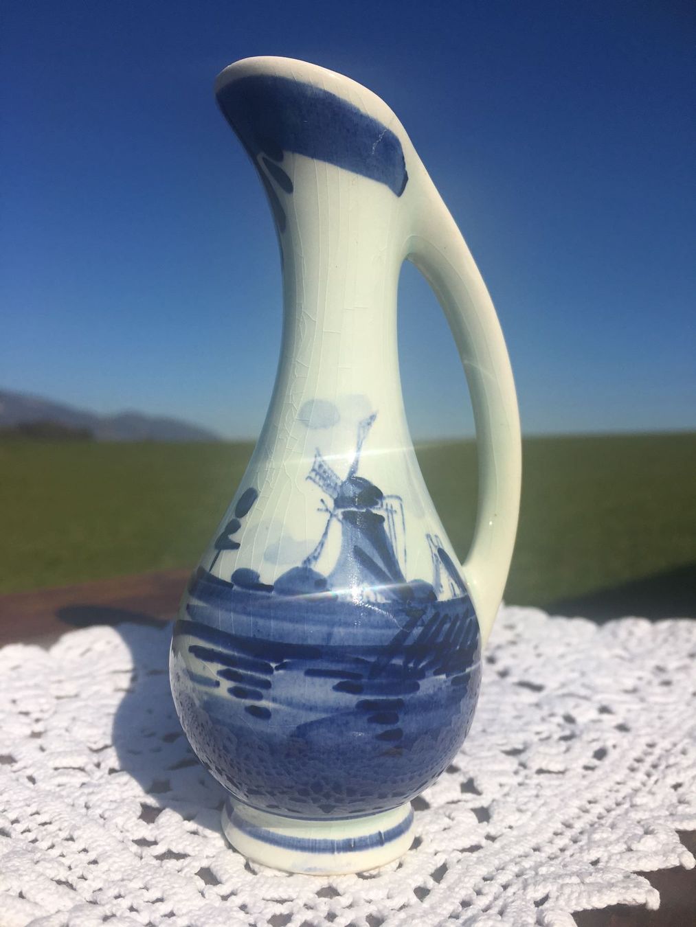 Vasi & Recipienti: DELFT  HOLLAND  BLUMENVASE  KERAMIK – Usato da Subingen venduto da ArtBead 1