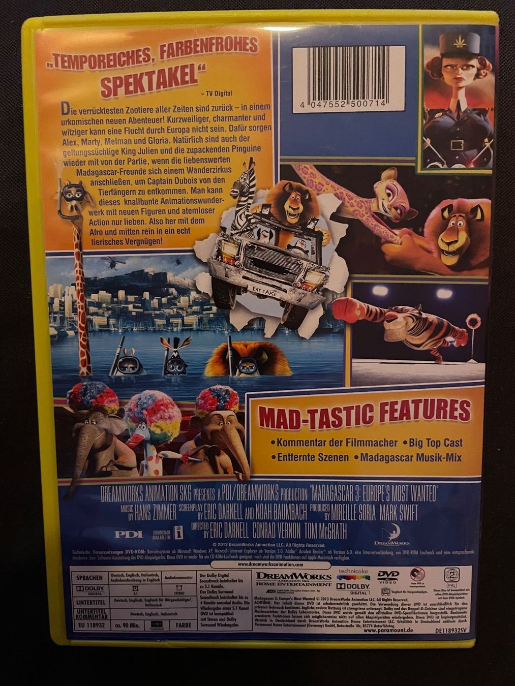 Tous les DVDs: Madagascar 3 – D'occasion à Dierikon par Butcherboy 1