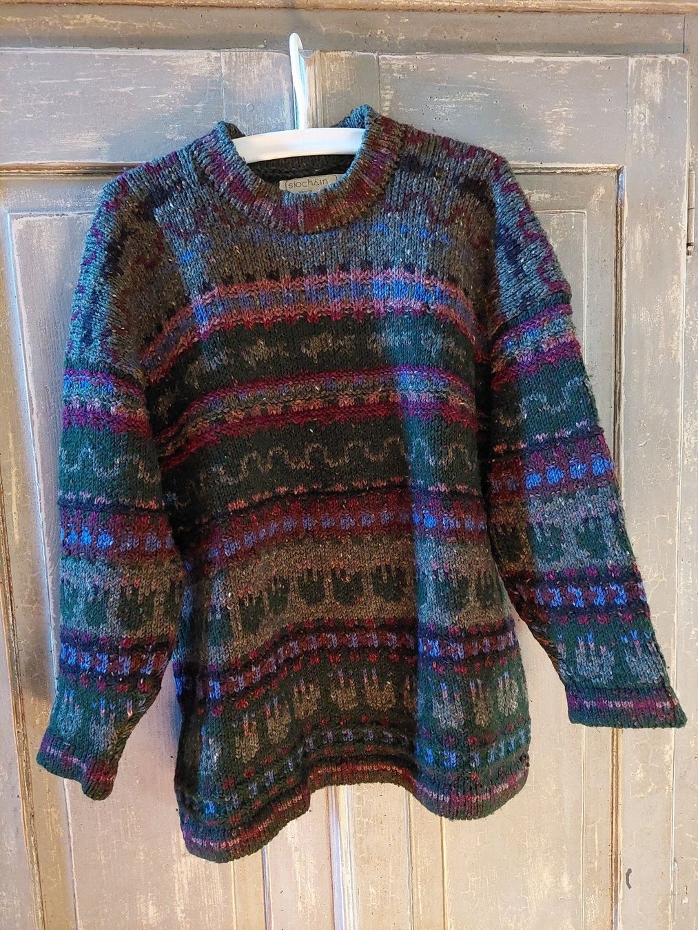 Maglioni & Felpe: Vintage Siochain Wicklow . Irish Wool Sweater . oversize – Usato da Besenbüren venduto da piculo 1