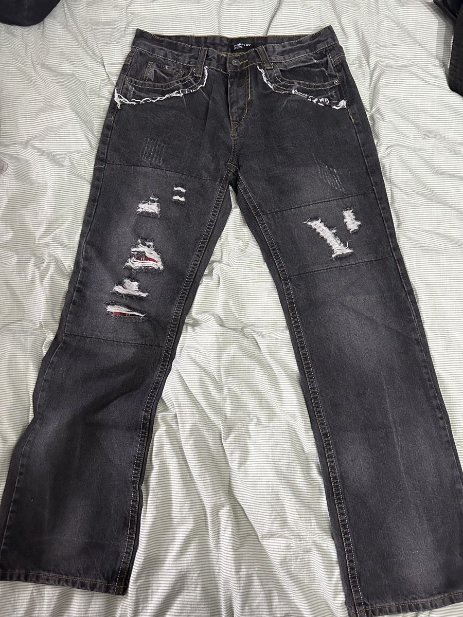 Jeans: Coole Destroyed Jeans, Used Look, Top Zustand, – Usato da Rebstein venduto da Sandroo.79