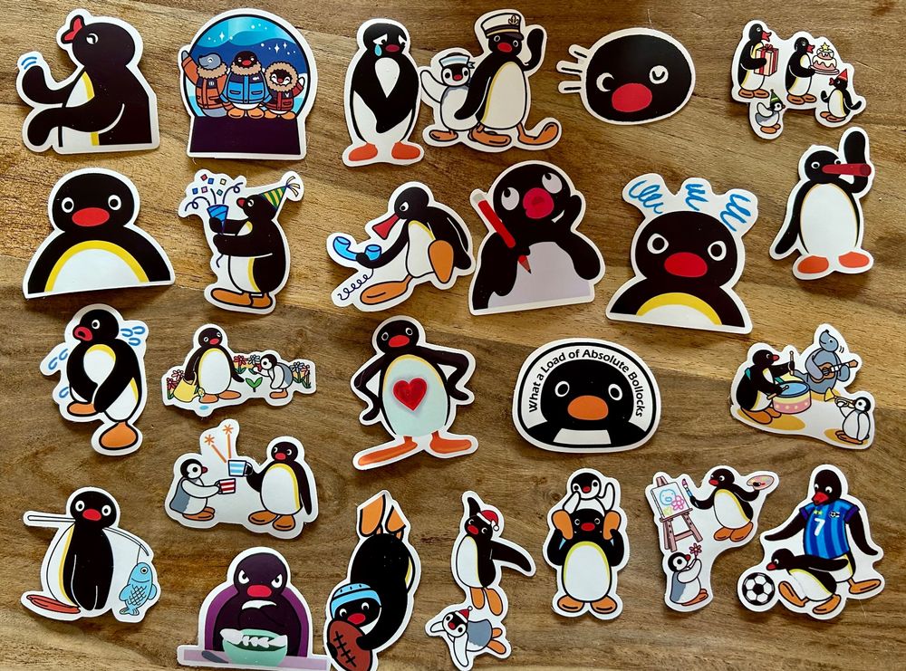 Sticker Pinguin Pingu, 25 Stück (Neu und originalverpackt) in Geneve ...