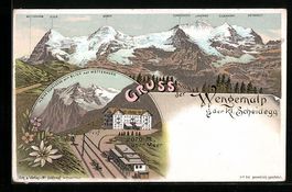 Litho Wengernalp, Kleine Scheidegg mit B