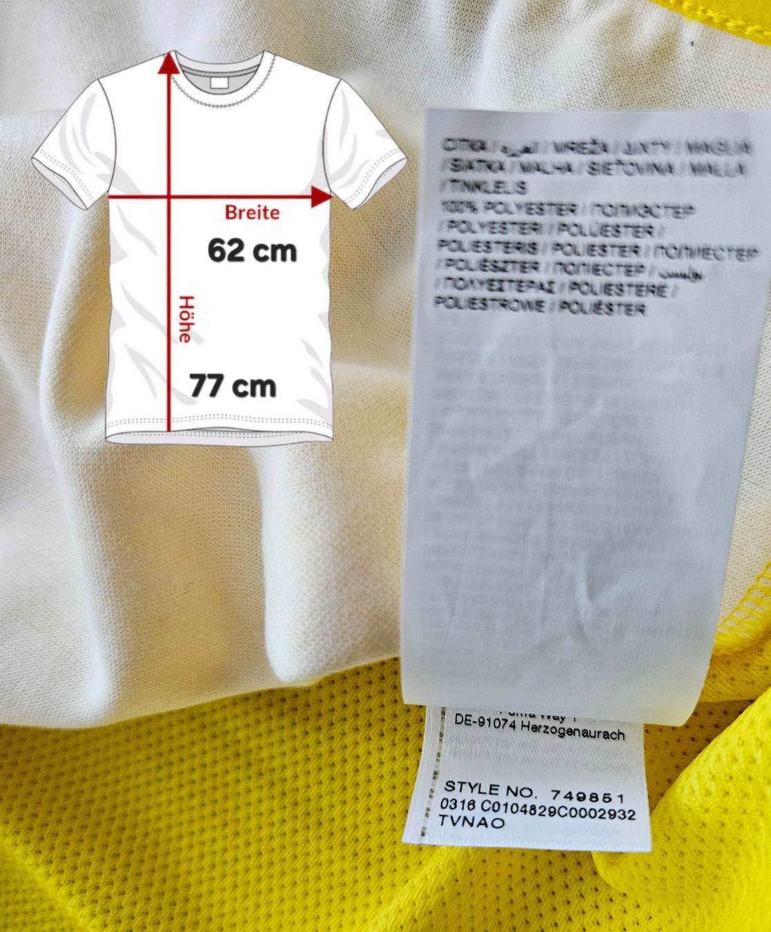 Puma Leibchen & Hosen: Borussia Dortmund Trainingsoberteil Puma Grösse XL BVB – Gebraucht aus Hägglingen von United-Village-Trade 4