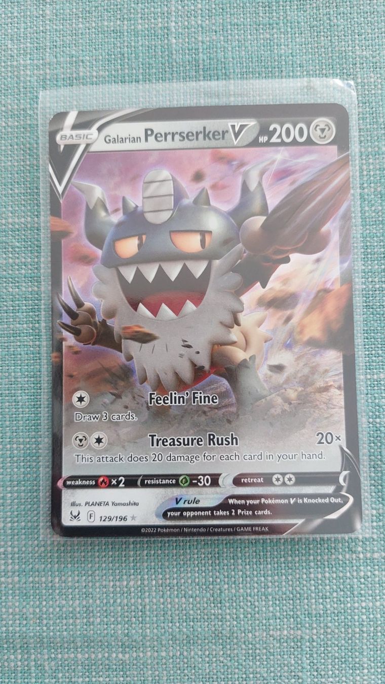 Pokémon Carte collezionabili: Galarian Perrserker V Lost Origin – Nuovo (secondo la descrizione) da Bellinzona venduto da Pagur
