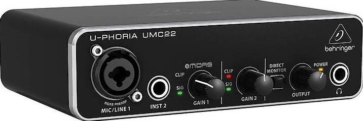 Behringer Equipement studio: Behringer U-PHORIA UMC22 USB Audio Interface - Nie benutzt – Neuf avec emballage d'origine à Zürich par aschubert 1