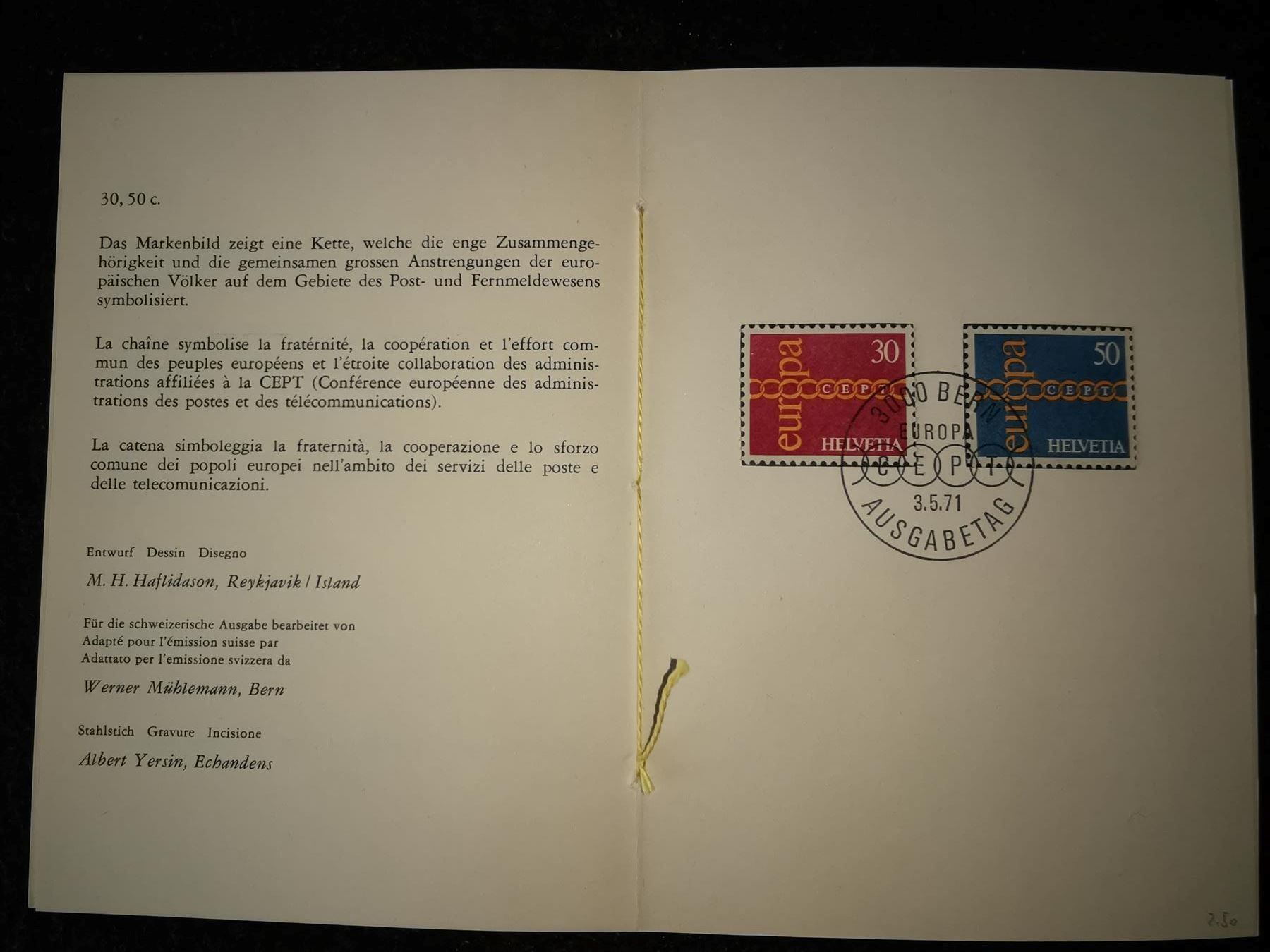 Tutti i francobolli: Sondermarken 1971 – Usato da Olten venduto da smiples