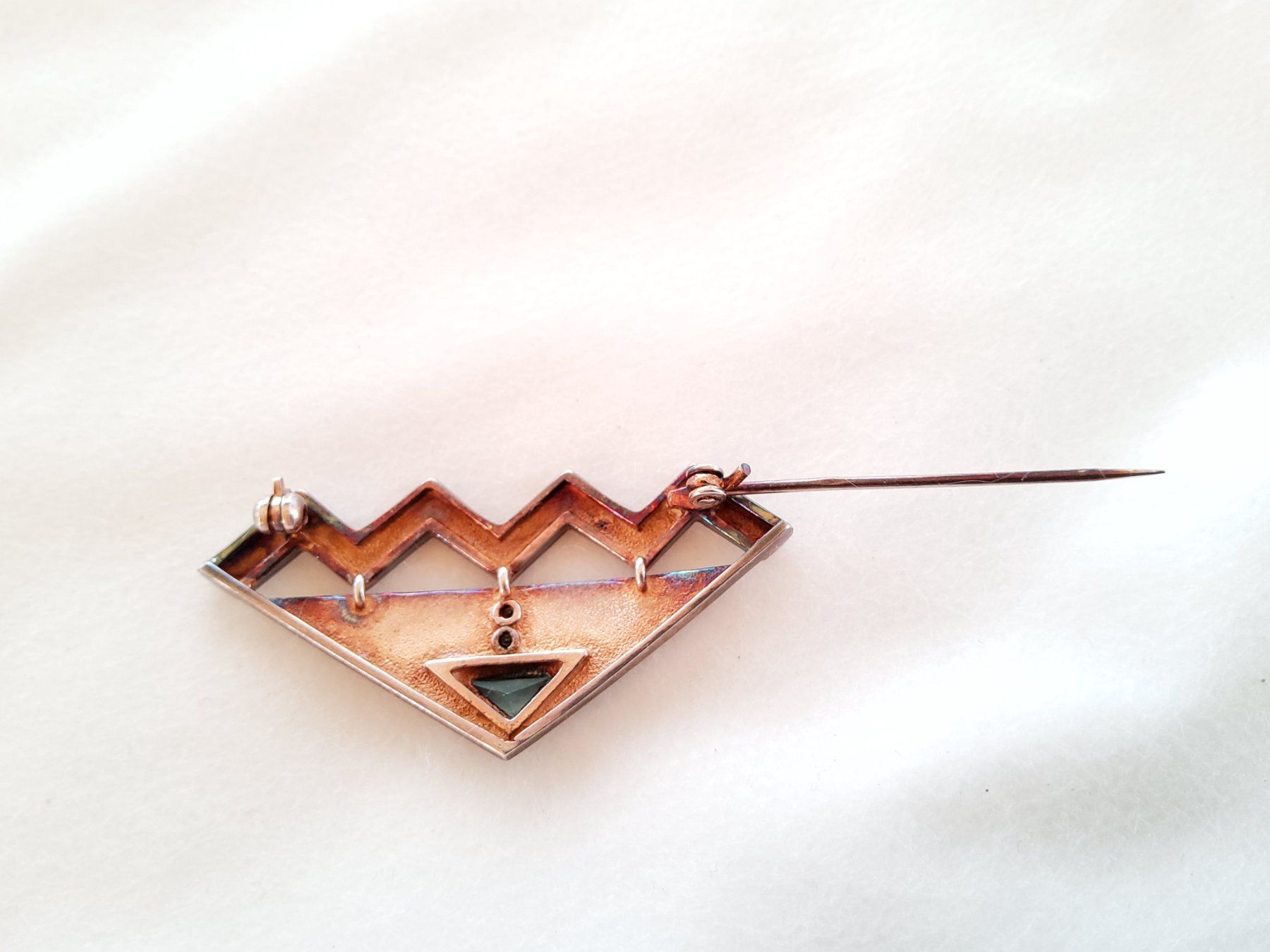 Spille & Fermagli: Broche en argent 925 avec pierre  – Usato da Malleray venduto da Broc-Mo 4