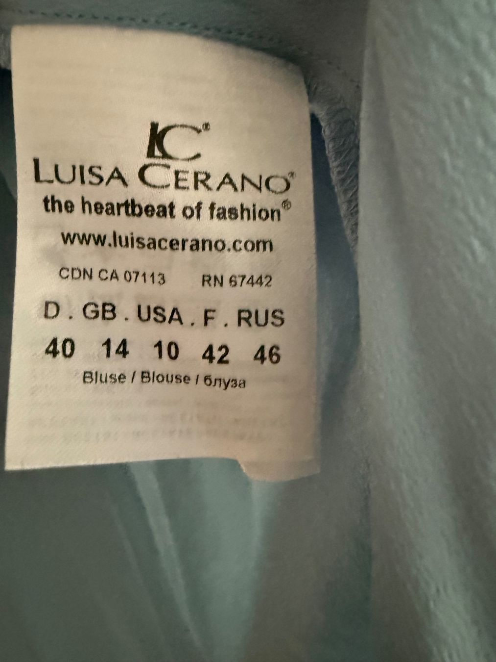 Luisa Cerano Chemisiers: Bluse von Louisa Cerano – Neuf (Voir description) à Luzern par adri-9 2