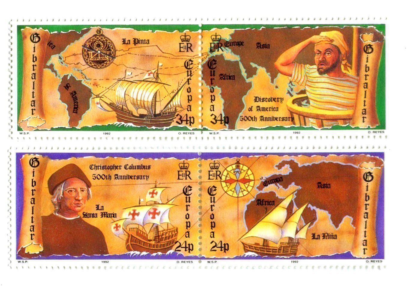 Tous les timbres: Briefmarken Schiffe. Kolumbus. Gibraltar – Neuf avec emballage d'origine à Basel par Butsch5