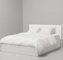 Lit coffre IKEA MALM  Blanc  Comme neuf