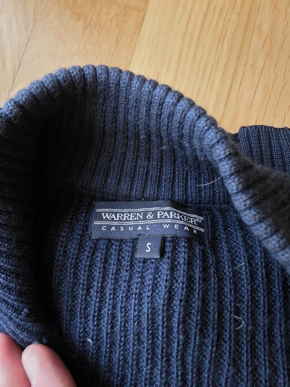 Parker Pullover & Sweatshirts: Blauer Wollenpullover S Warren & Parker – Gebraucht aus Zürich von ceviname 1