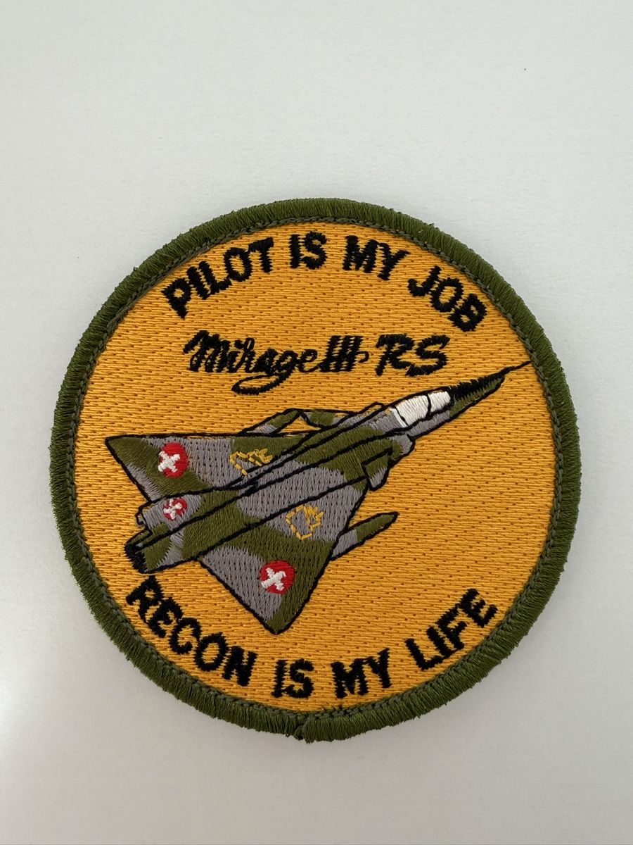 Schweizer Armee Plaketten & Abzeichen: Swiss Air Force Mirage III RS patch  – Gebraucht aus Chamoson von Lio_Rey