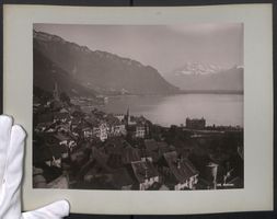 Fotografie Montreux, Blick über die Sta