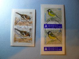 2007 Einheimische Vögel 1236+1237 Vollstempel zusammenhängen