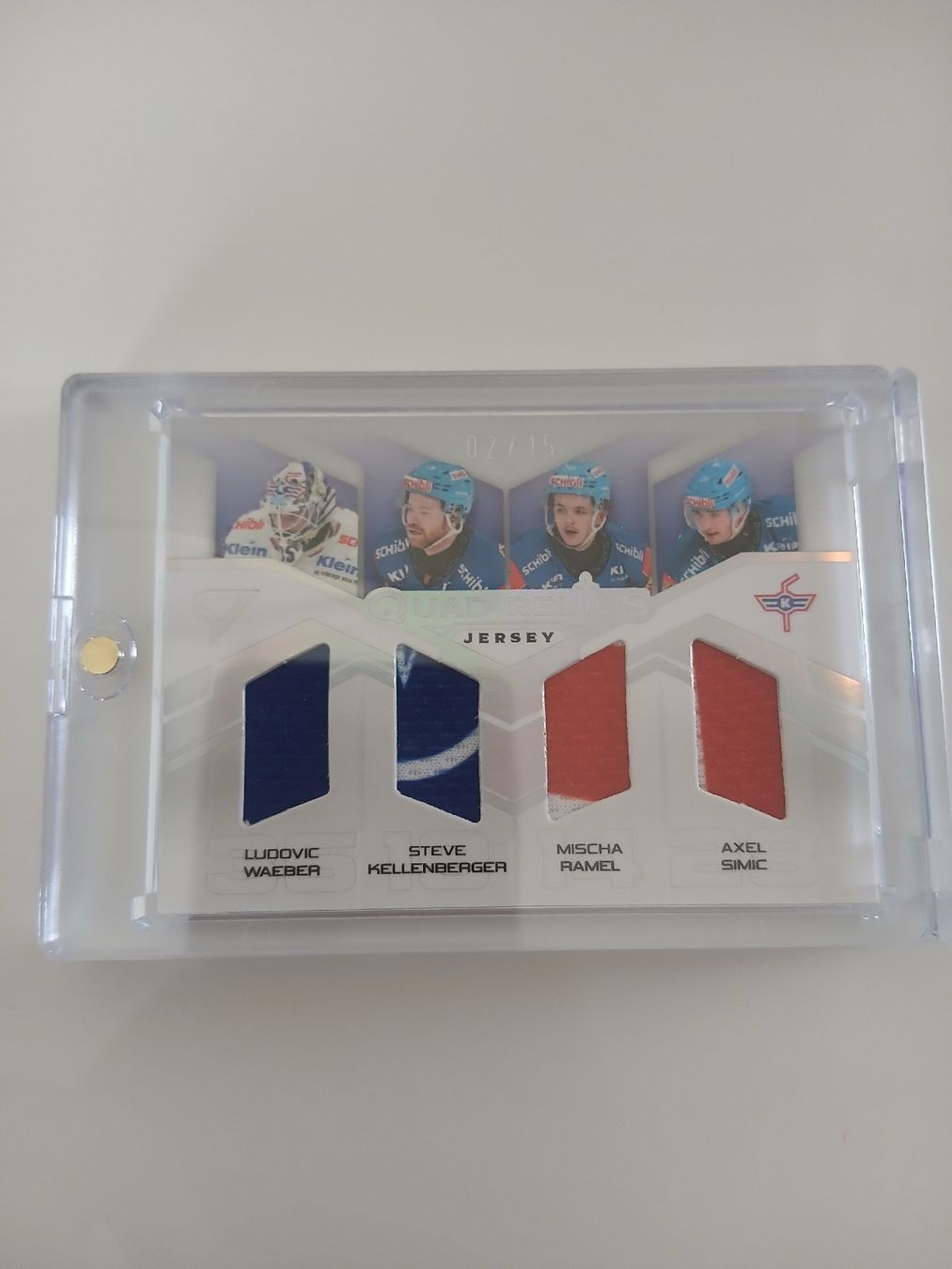 Sportzoo Sammelbilder & Trading cards: Quad Relics Jersey EHCK Kloten  – Neu (gemäss Beschreibung) aus Taverne von damigiano