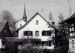 Witikon? Loorenstrasse 6, Kirche, Fotokarte gelaufen 1993