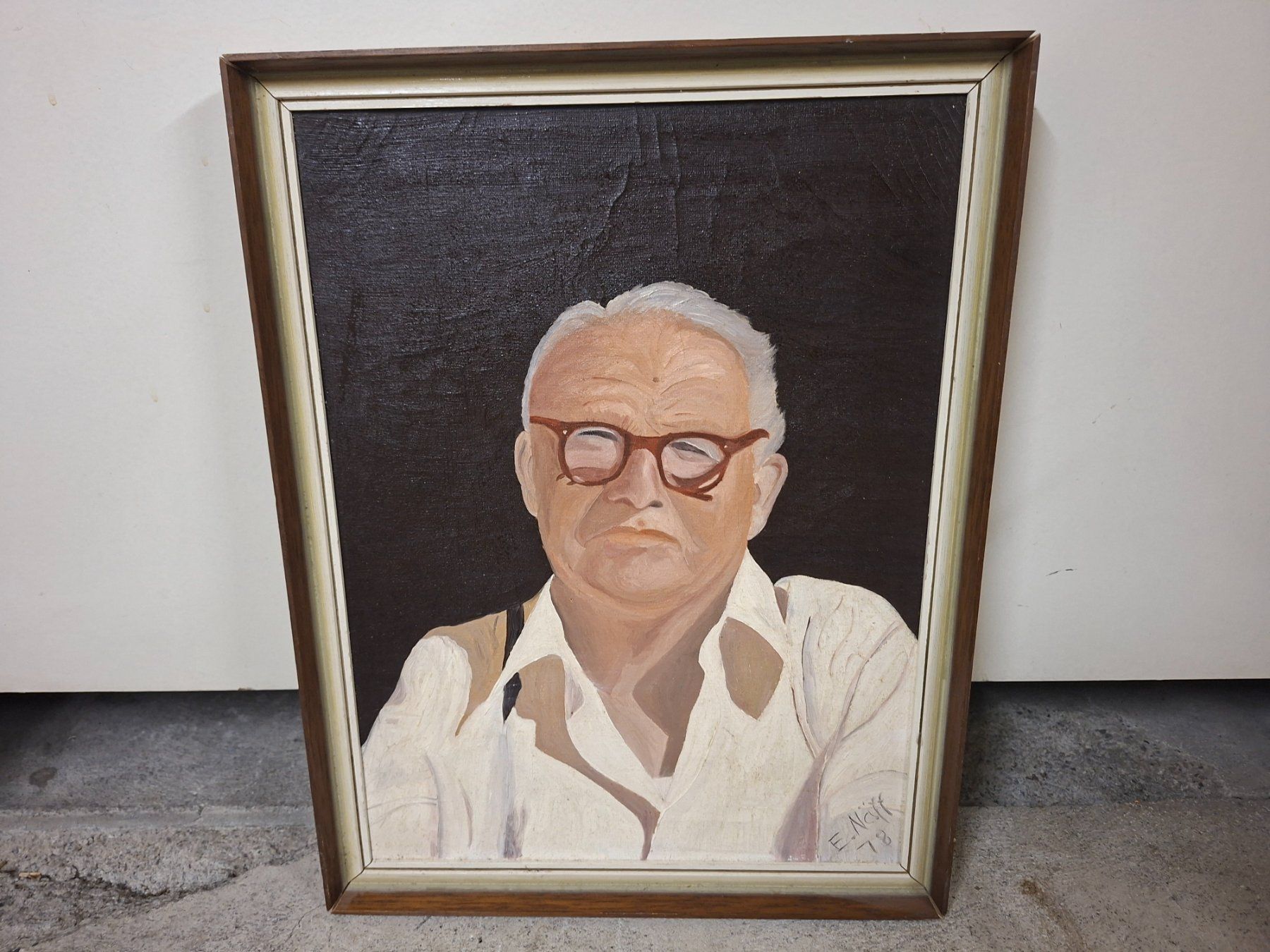 Gemälde: Original Ölgemälde "Porträt eines Mannes" signiert E. Näf... – Gebraucht aus Schaffhausen von meteor7 2