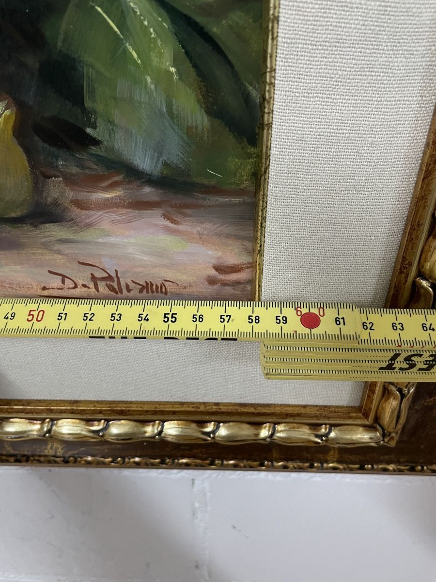 Dipinti: Originales Gemälde "Feigenkorb", gerahmt, 83x53cm. – Usato da Schaffhausen venduto da Lillo80 3