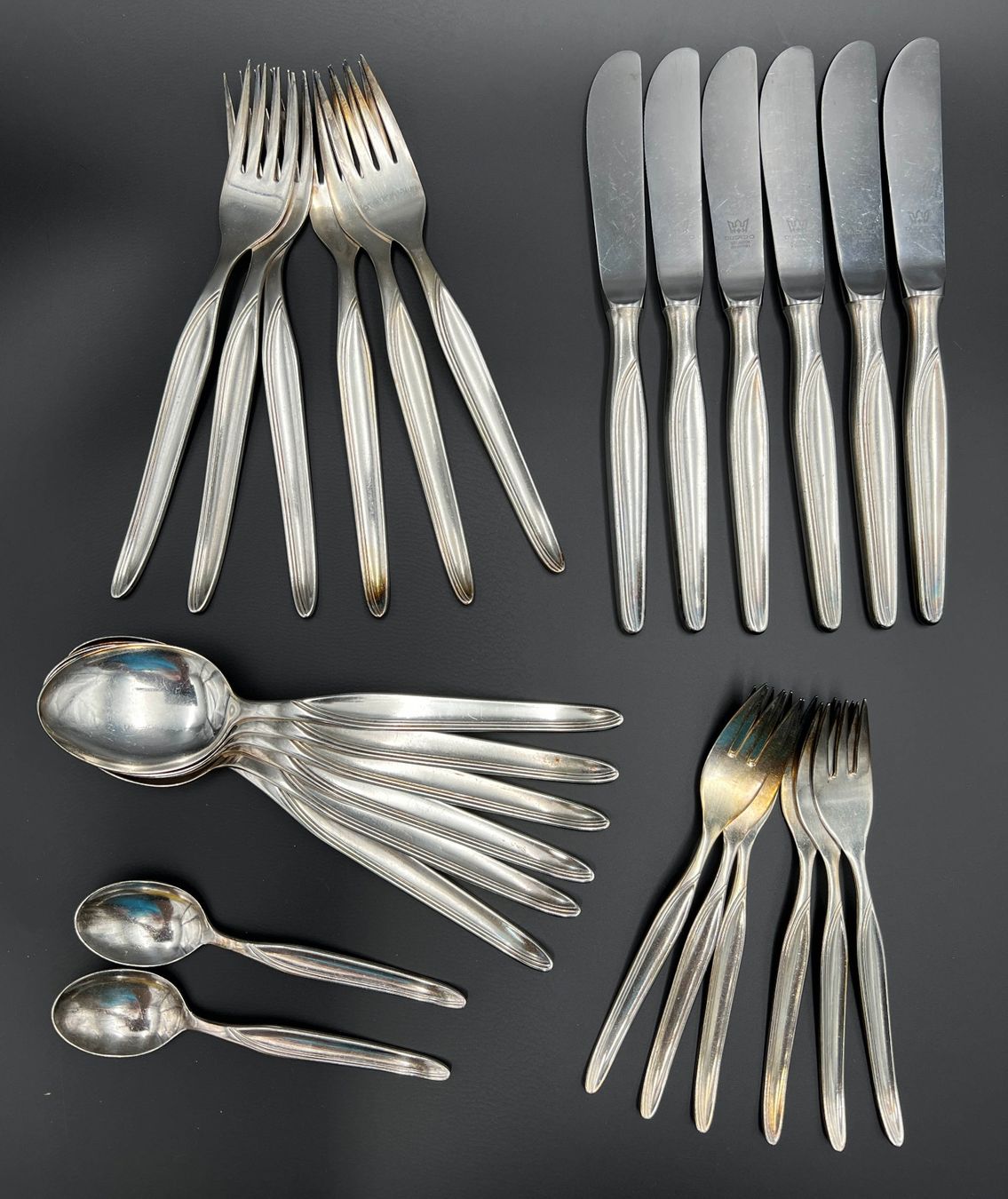 Set di posate: Besteck Set Silber 100er Ducado gebraucht – Usato da Häusernmoos venduto da adlerfedern