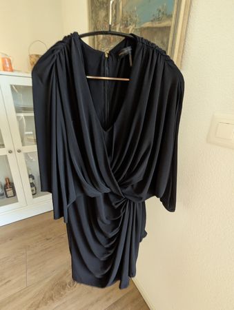 Donna Karan New York Dress black draped used condition