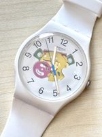 Armbanduhr Swatch weiss skelettiert guter Zustand