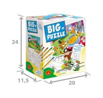 BIG PUZZLE 2x12 Maxi Puzzle zum Ausmalen