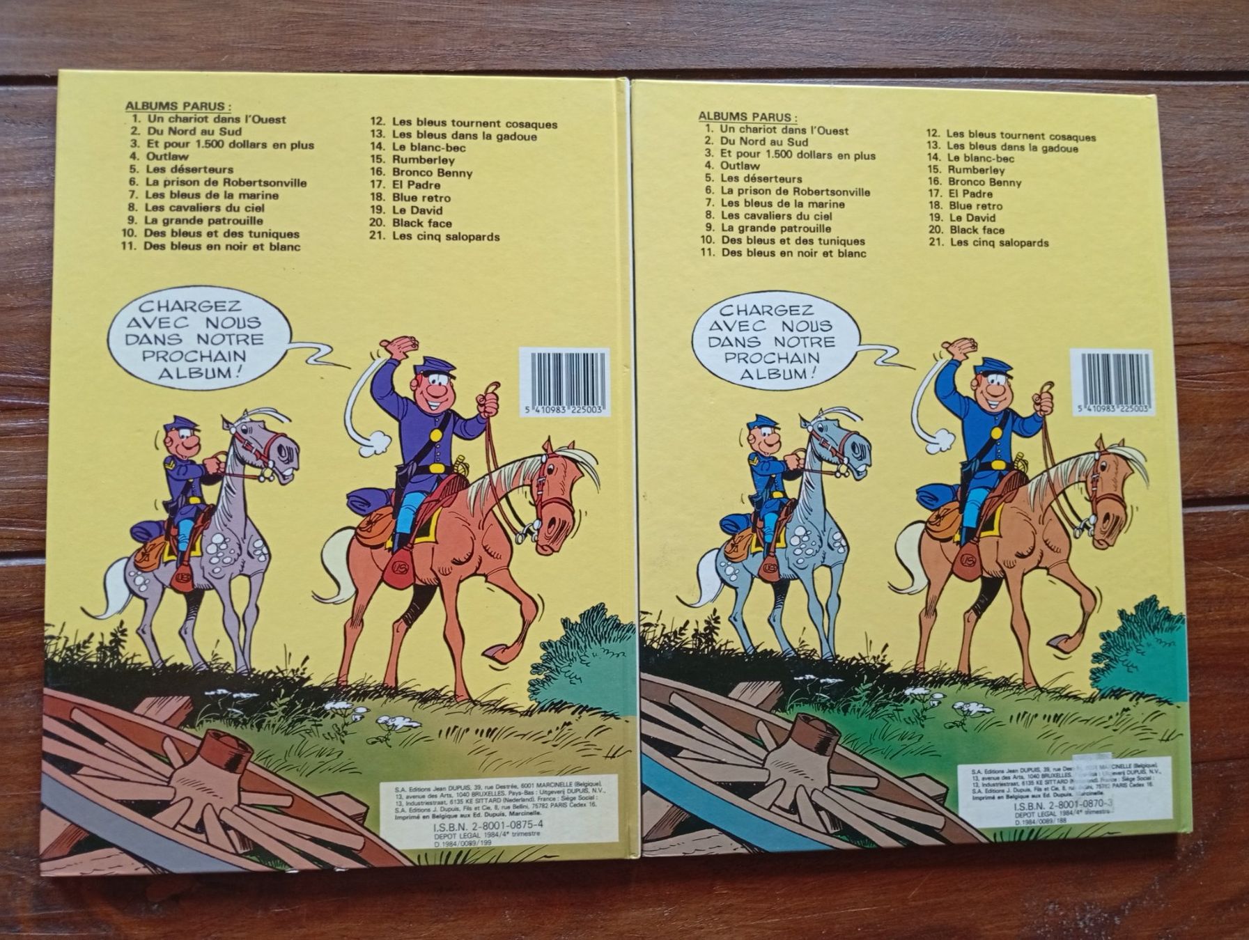 Comics: Lot 2X BD les tuniques bleues – Gebraucht aus Perrefitte von 36B 1