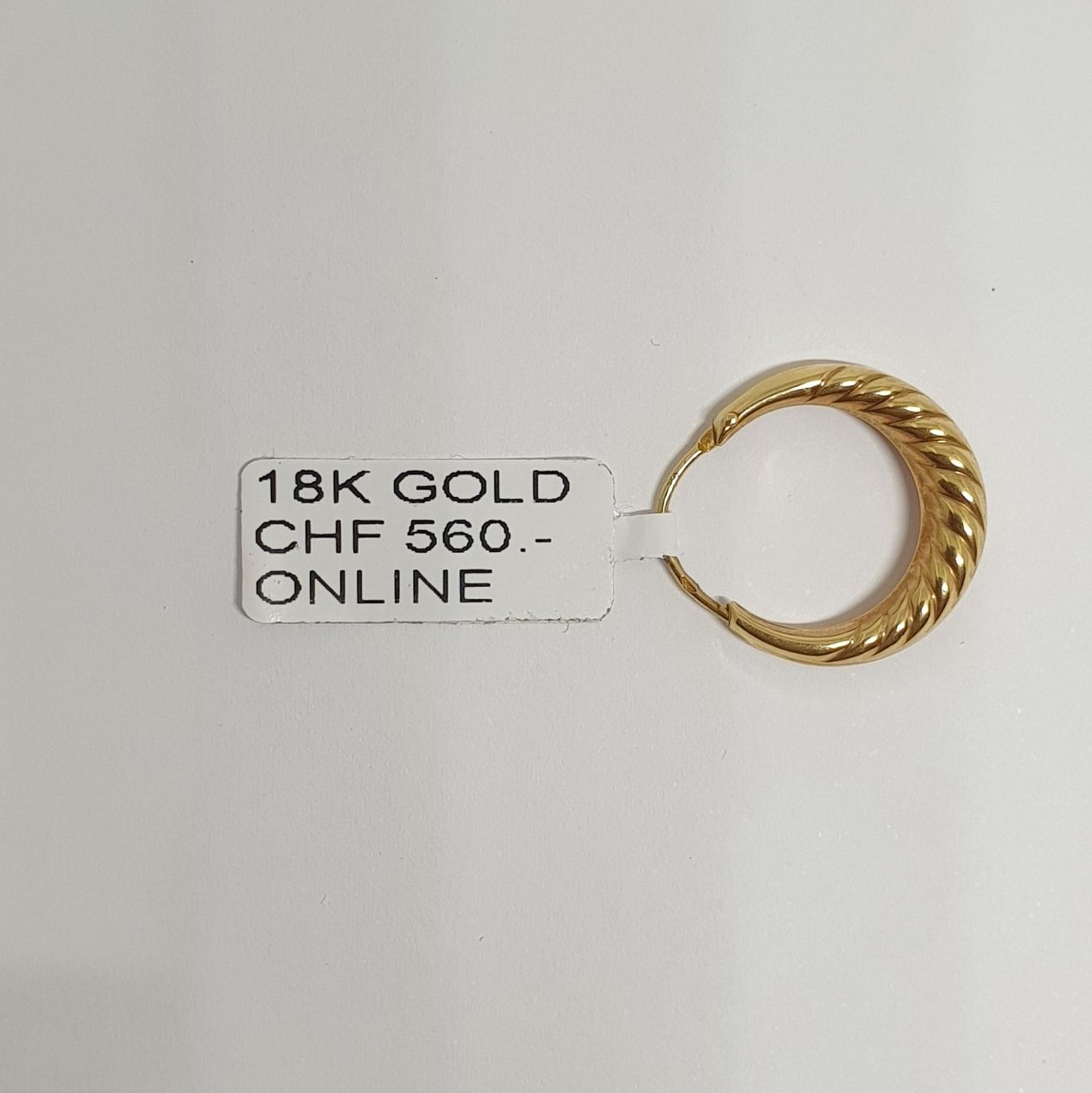 Orecchini pendenti & Orecchini a lobo: Echt 18K Gold Creolen – Usato da Luzern venduto da luzerngoldhaus 1